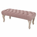 Bequeme MyFlair Sitzbank aus Stoff und Holz in Lila, 100 x 42 x 40 cm