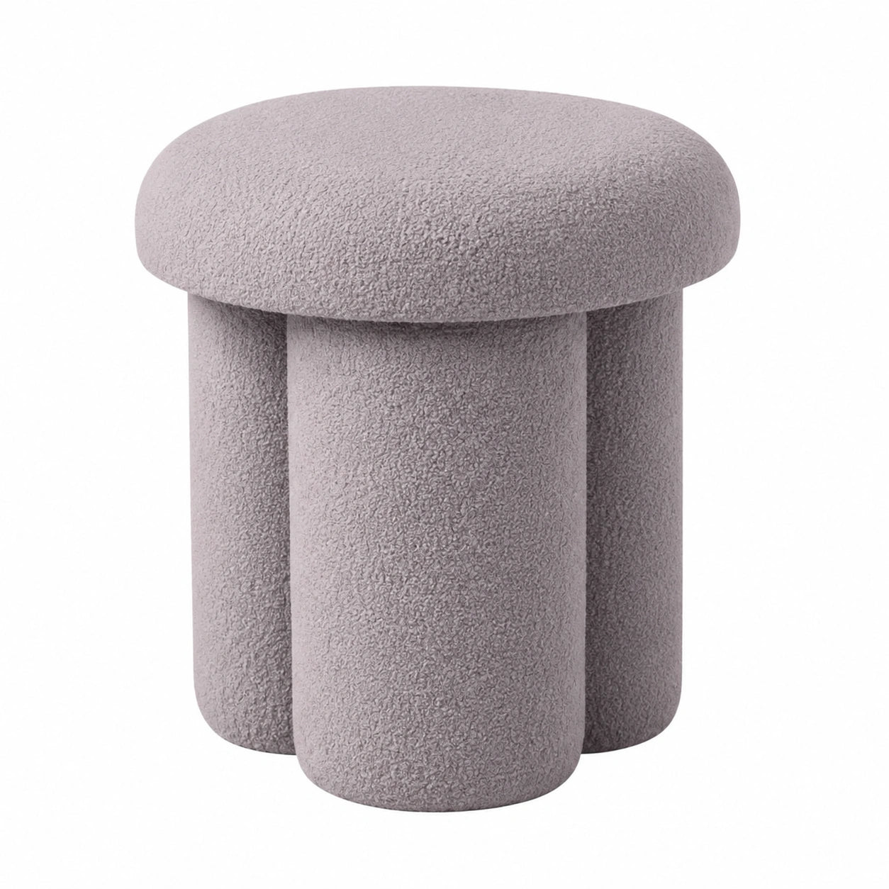 Runder Sitzpouf aus weichem Stoff – Vielseitiges Wohn- und Schlafzimmeraccessoire, Bequeme Fußstütze, Stilvolles Sitzmöbel und eleganter Akzent