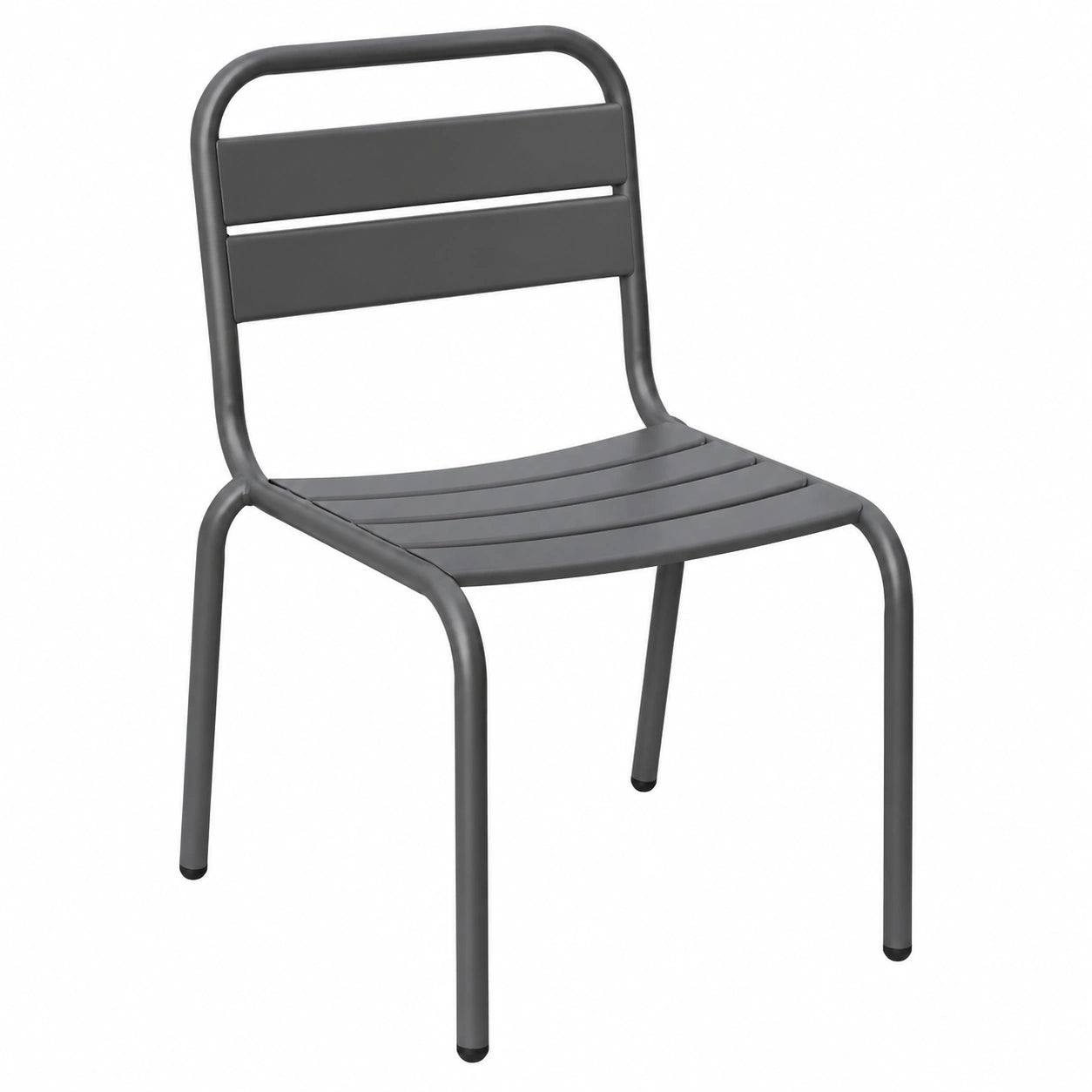 2er-Set Metall-Kinderstühle in Anthrazit - Modell Kristoff