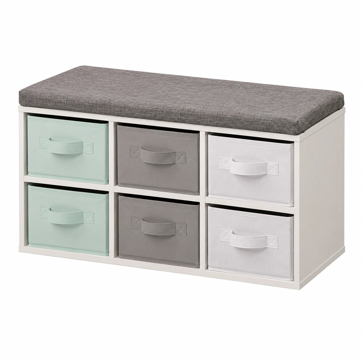 Kesper Kindersitzbank mit Stauraum, Spanplatte, 68x29,5x33 cm, Weiß