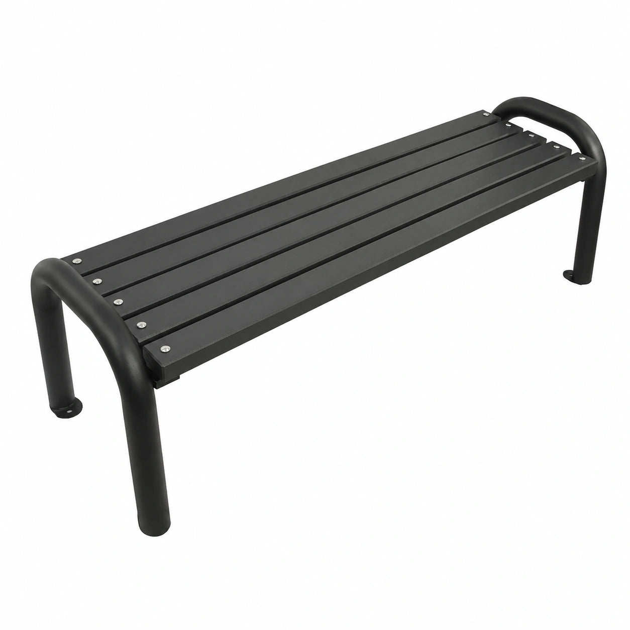 Skandinavische Gartenbank aus Holz - Wetterfeste Outdoor Sitzbank, 175cm Grau