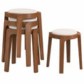 Modernes 4-teiliges Esstisch-Set aus Massivholz, graues Design mit komfortabler Bank