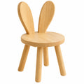 CEWROM Holz-Kinderstuhl mit Hasenohren-Rückenlehne, ideal für Spielzimmer und Essbereich