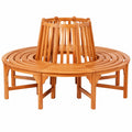 Runde Baumbank aus Holz, Ø 160 cm, vidaXL
