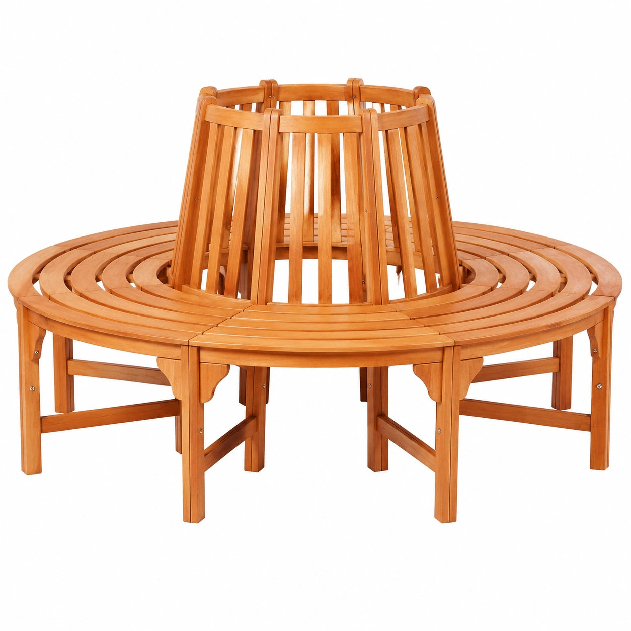 Runde Baumbank aus Holz, Ø 160 cm, vidaXL