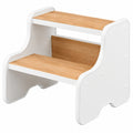 Zweistufiger Kindertritt aus Holz für Bad, Küche und Kinderzimmer