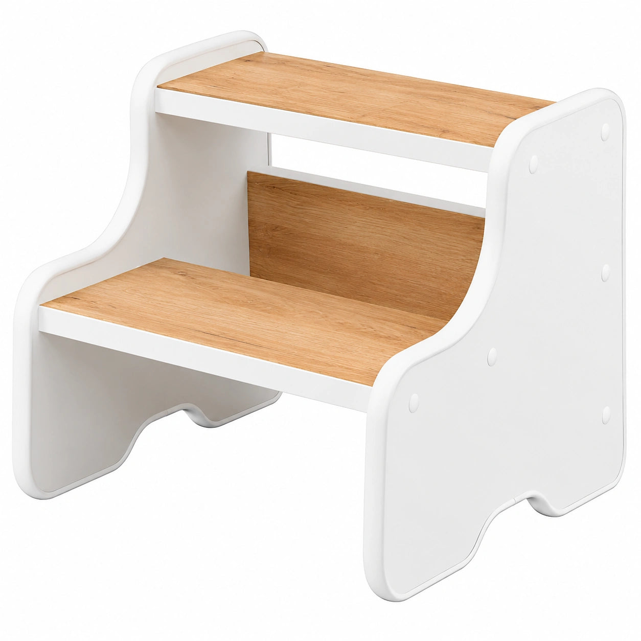 Zweistufiger Kindertritt aus Holz für Bad, Küche und Kinderzimmer