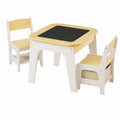 Kindersitzgruppe aus Holz mit Tisch und 2 Stühlen, Stauraum, für Kinderzimmer