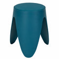 Moderner Hocker in Entenblau, 30x46x30 cm, Sitzhöhe 46 cm