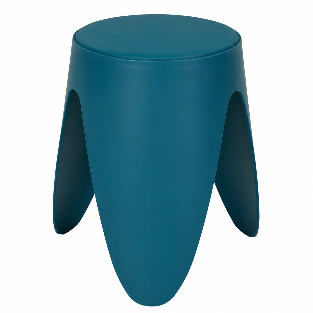 Moderner Hocker in Entenblau, 30x46x30 cm, Sitzhöhe 46 cm